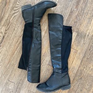 Madden Girl Knee High Black Boots